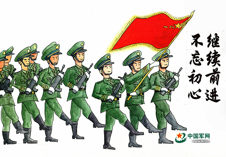 炮兵團有個會畫畫的“列兵小博”