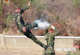 朝鮮特種部隊訓(xùn)練照罕見曝光