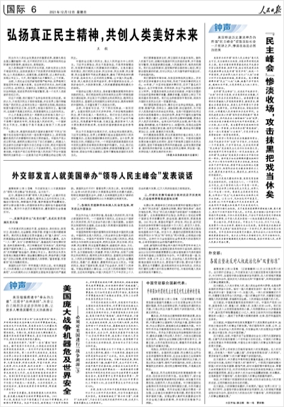 王毅：不存在唯我獨尊、高人一等的民主