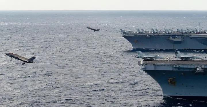美國艦載機為什么摔在南海？